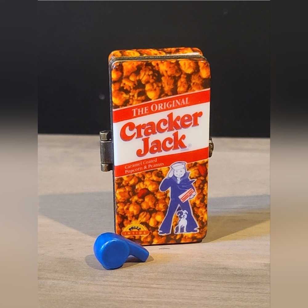 1997 Cracker Jack Trinket Box With Trinket Whistle [ Read Details ]